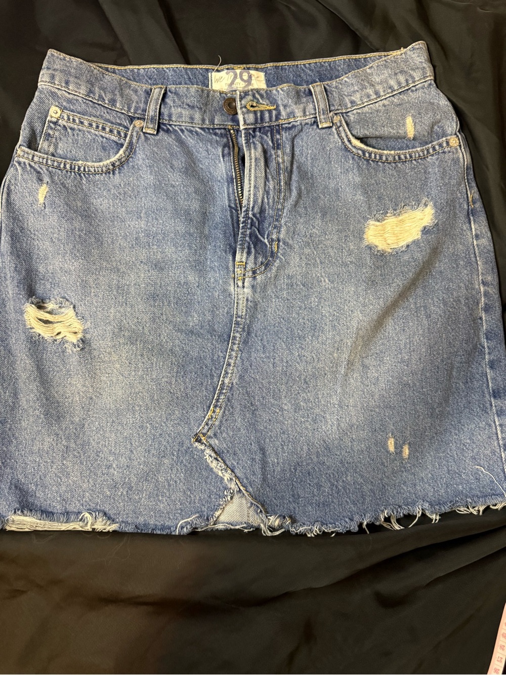 Free People We The Free Hallie Mini Denim Skirt